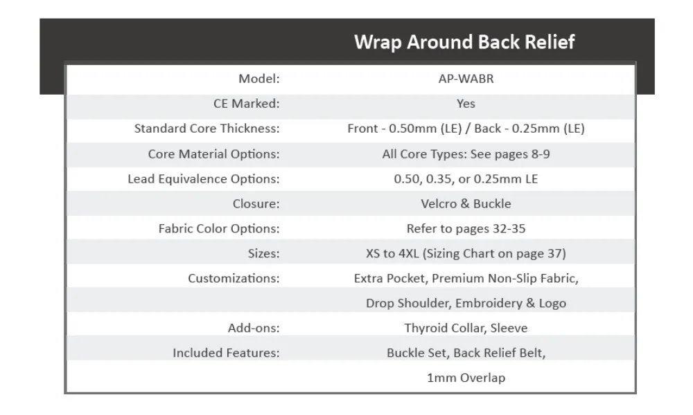 WRAP AROUND BACK RELIEF 